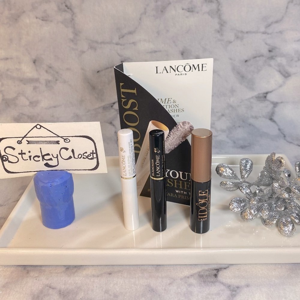 Lancome Mascara Variety Pack Set-Idole & Definicils Mascara,Cils Booster,3pc-NEW